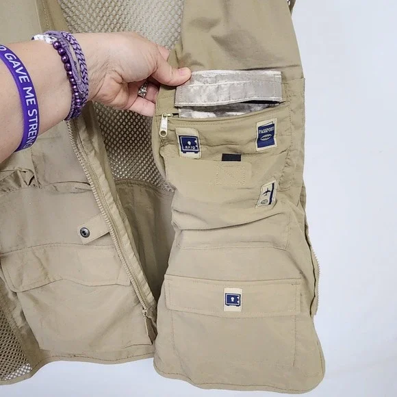 Weekender Traveler Vest‎ Men's XL Fishing Hiking Hunting Outdoor Pockets Mesh - Picture 9 of 11